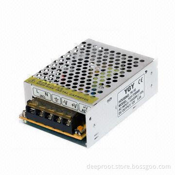 30W Metal Case Power Supply for CCTV Cameras with 100 to 240V AC Input Voltages and Single Output